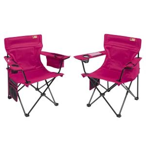 FUNKY CHAIRS Cool Ice Lüks Kamp Sandalyesi 2 Adet - Fuşya