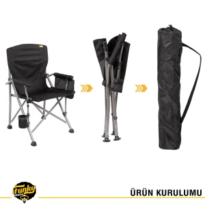 FUNKY CHAIRS River Side Katlanabilir Kamp Sandalyesi - Kamuflaj