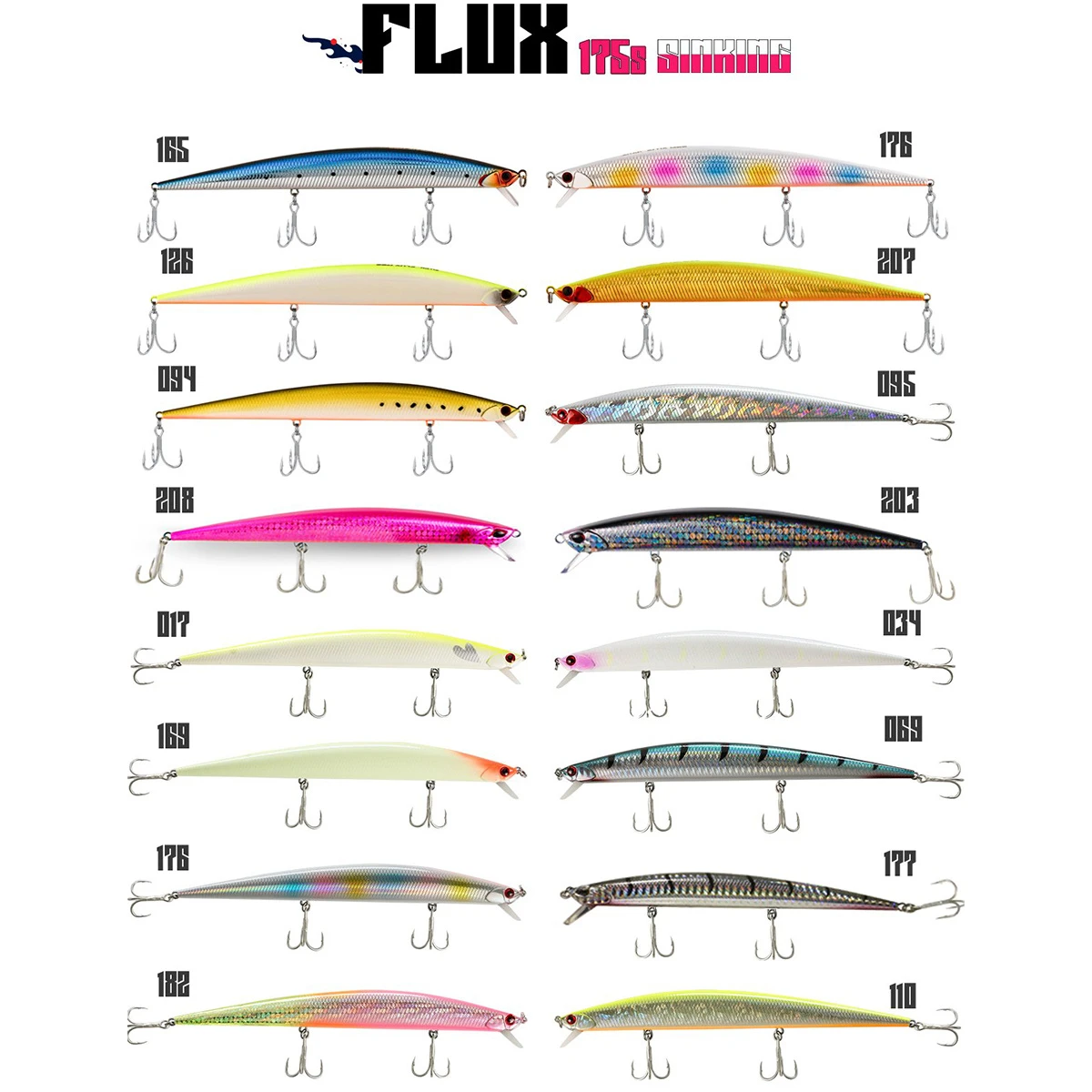 Fujin Flux 175mm 29gr Sinking Maket Balık - 203BlackBackGB