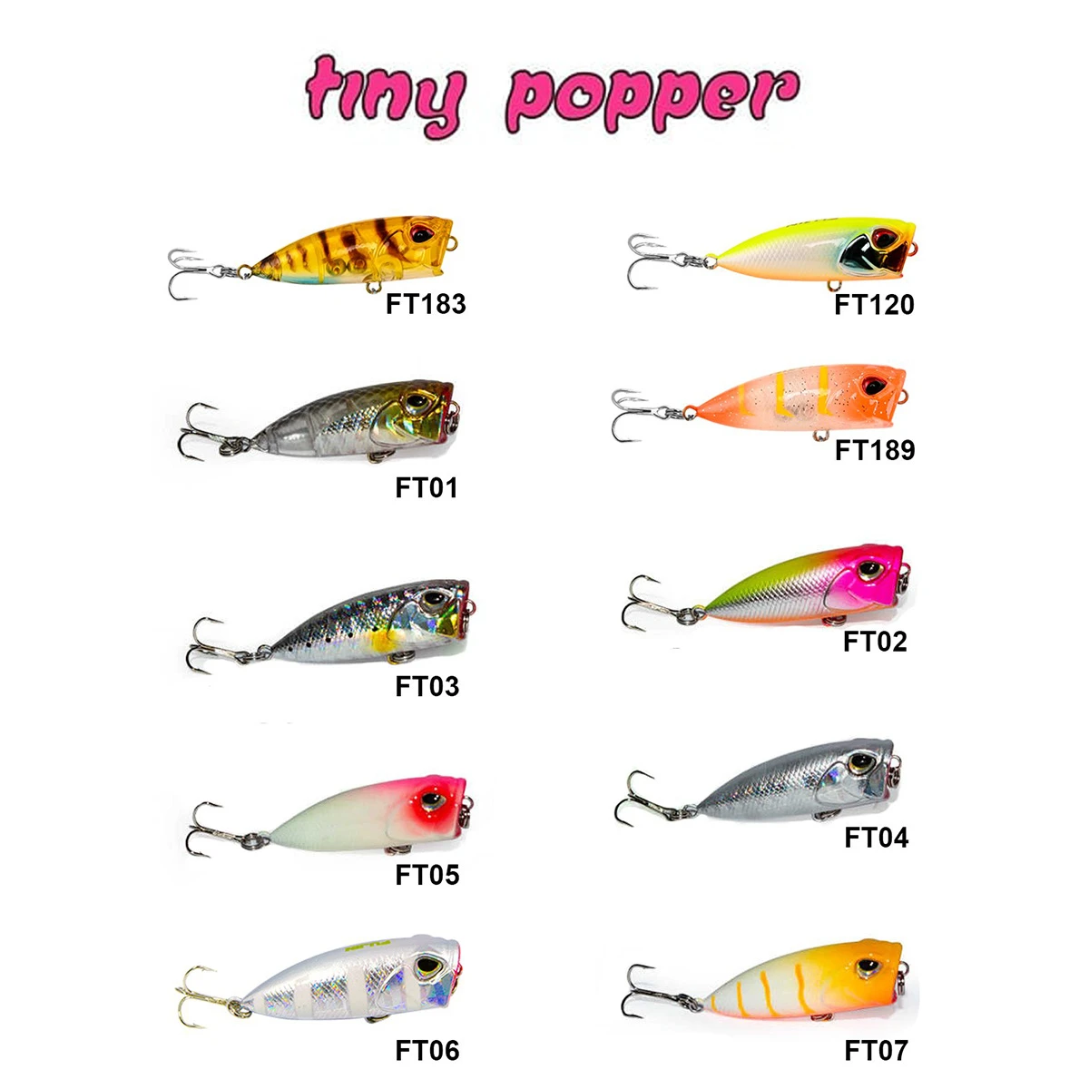 FUJIN Tiny Popper Mini LRF Popper - 189 UV Karides