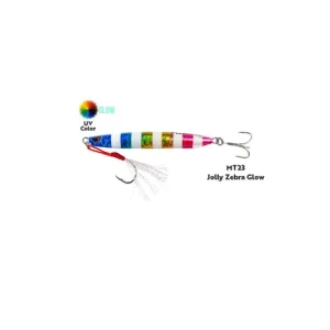 Fujin Metal Cast 60gr Shore Jig Metal Yem - MT23 Jolly Zebra Glow