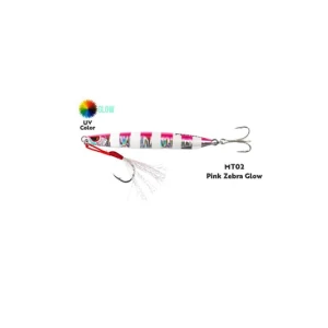 Fujin Metal Cast 60gr Shore Jig Metal Yem - MT02 Pink Zebra Glow