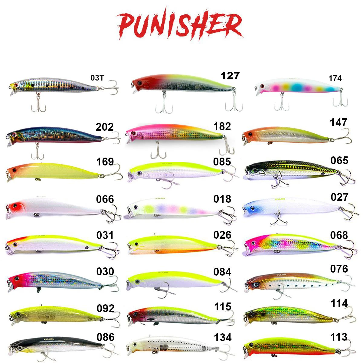 Fujin Punisher Maket Balık PN105SW - 031GlowChartBack