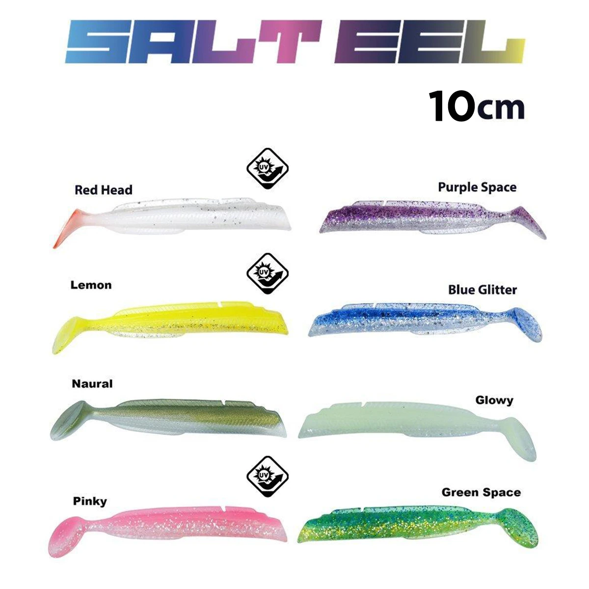 Fujin Salt Eel Body 10cm x3 Silikon Yem Gövde