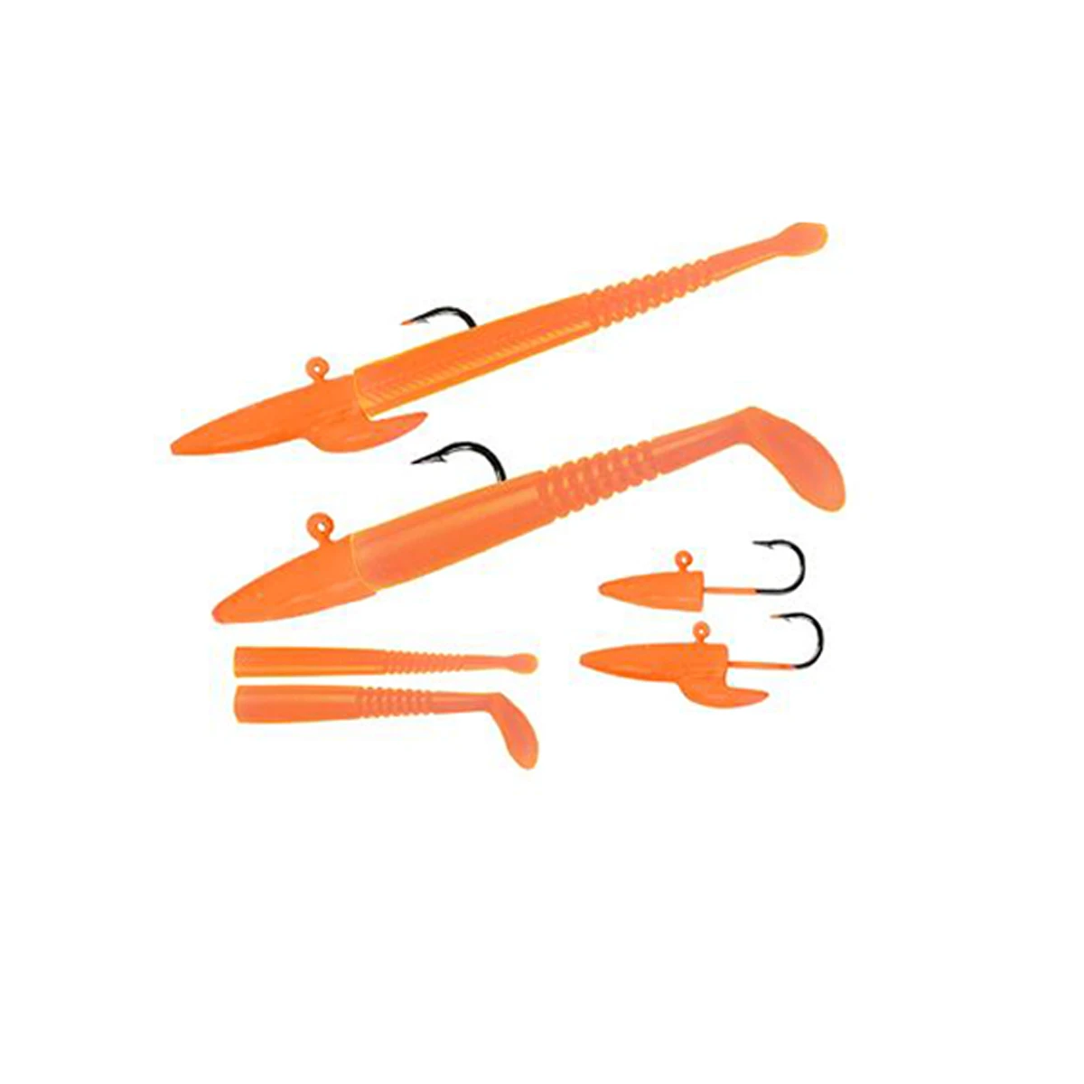 Fujin Micro Sandeel Kit 65mm LRF Silikonu - Fluorecent Orange