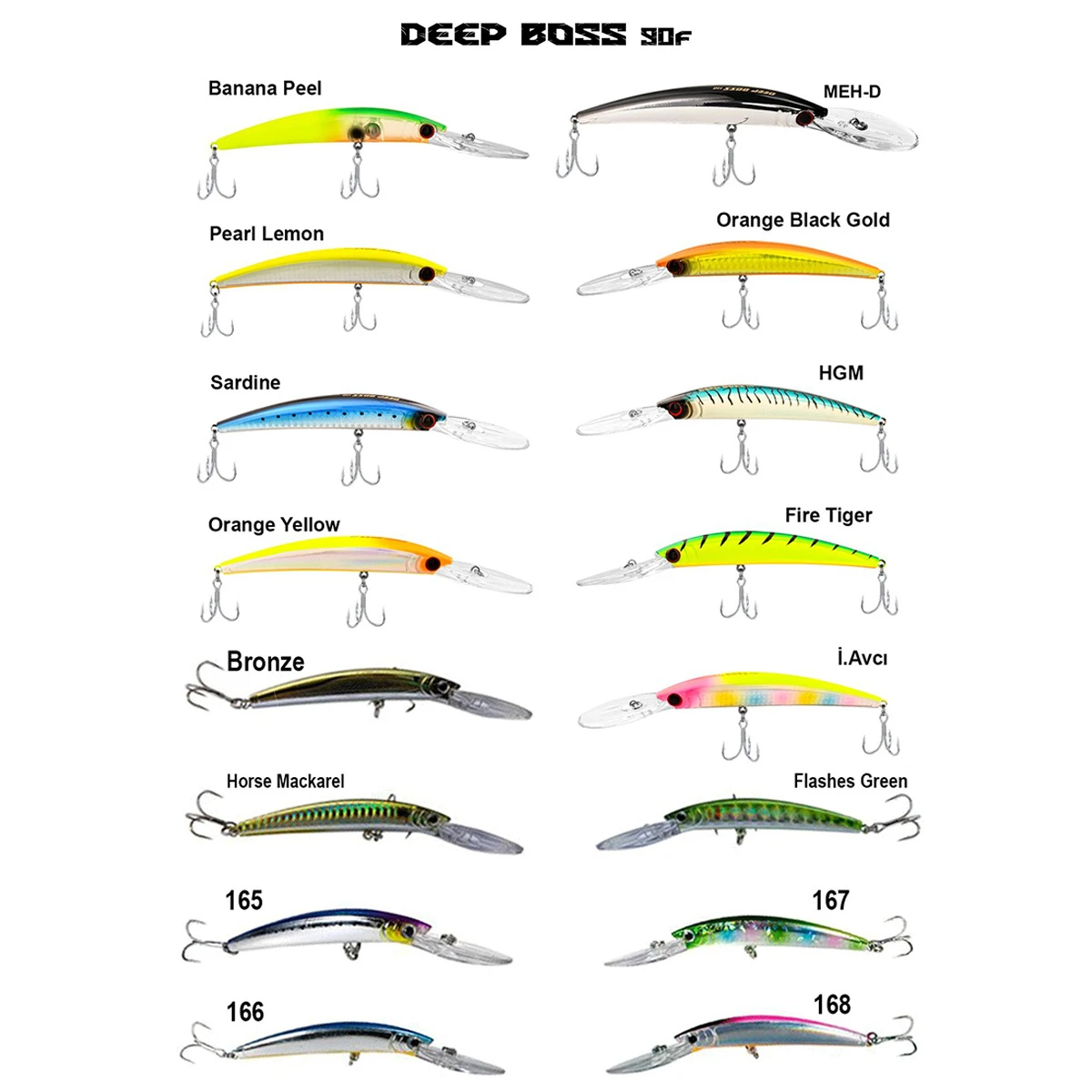 Fujin DeepBoss 90F 9.5gr Maket Balık - 240 MEH-D