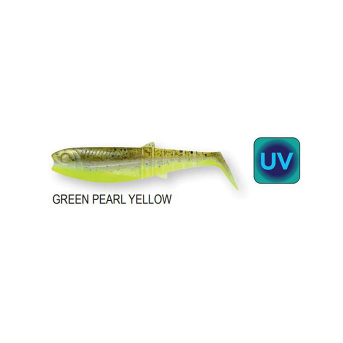 Savage Gear Cannibal Shad 8cm 5gr Suni Yem - Green Pearl Yellow