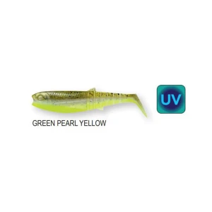 Savage Gear Cannibal Shad 8cm 5gr Suni Yem - Green Pearl Yellow