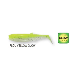 Savage Gear Cannibal Shad 8cm 5gr Suni Yem - Flou Yellow Glow