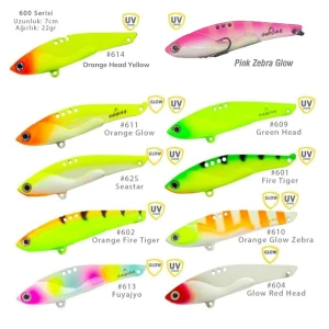 DEEPPIKE Deepvib 600 Vibrasyon Yem Serisi 22gr UV Glow Color