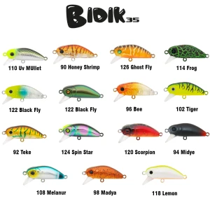 HANFISH Bıdık Serisi 3,5 cm 3,1 gr Floating Sinking (Yavaş Batan) Maket Yem
