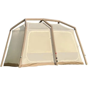 FUNKY CAMP Tenteli Şişme Çadır (8,64 m2) 360X240X200cm 200D Oxford Su Geçirmez Kumaş 4-8 Kişilik