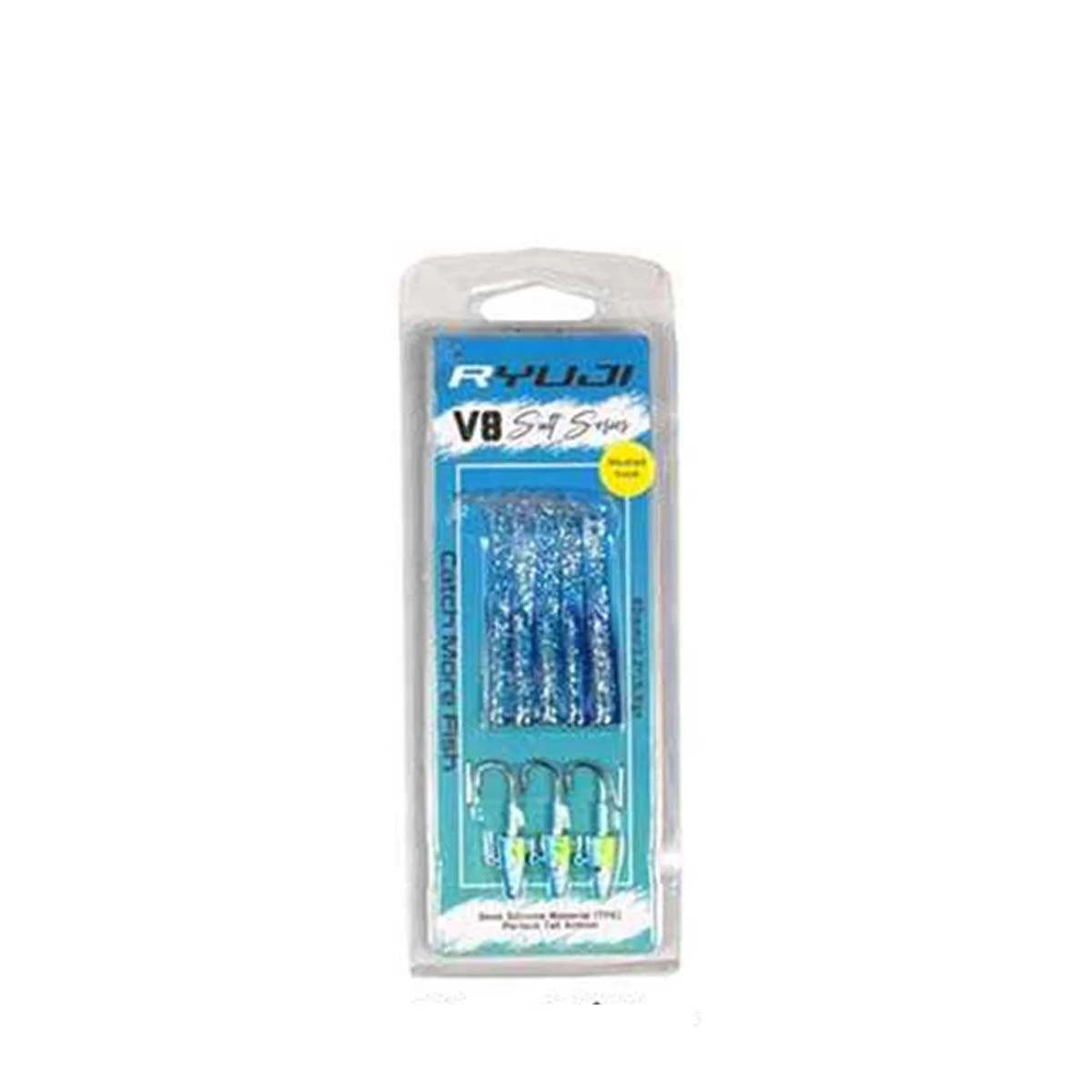 Ryuji V8 8cm 5.5gr Silikon Yem - BLUE GLITTER