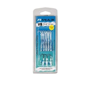 Ryuji V8 8cm 5.5gr Silikon Yem - WHITE GLITTER GLOW