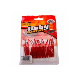 Fujin Baby Worm 5.2 cm Floating LRF Silikonu - RedGreenUvGlow