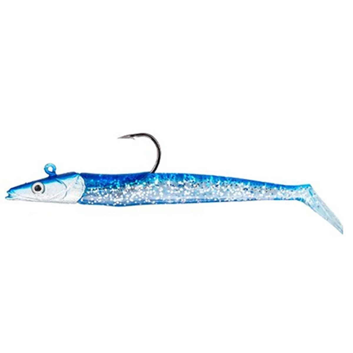 Fujin Zand Eel 11cm 7gr-14gr Double Body+Head Silikon Balık - Blue Silver