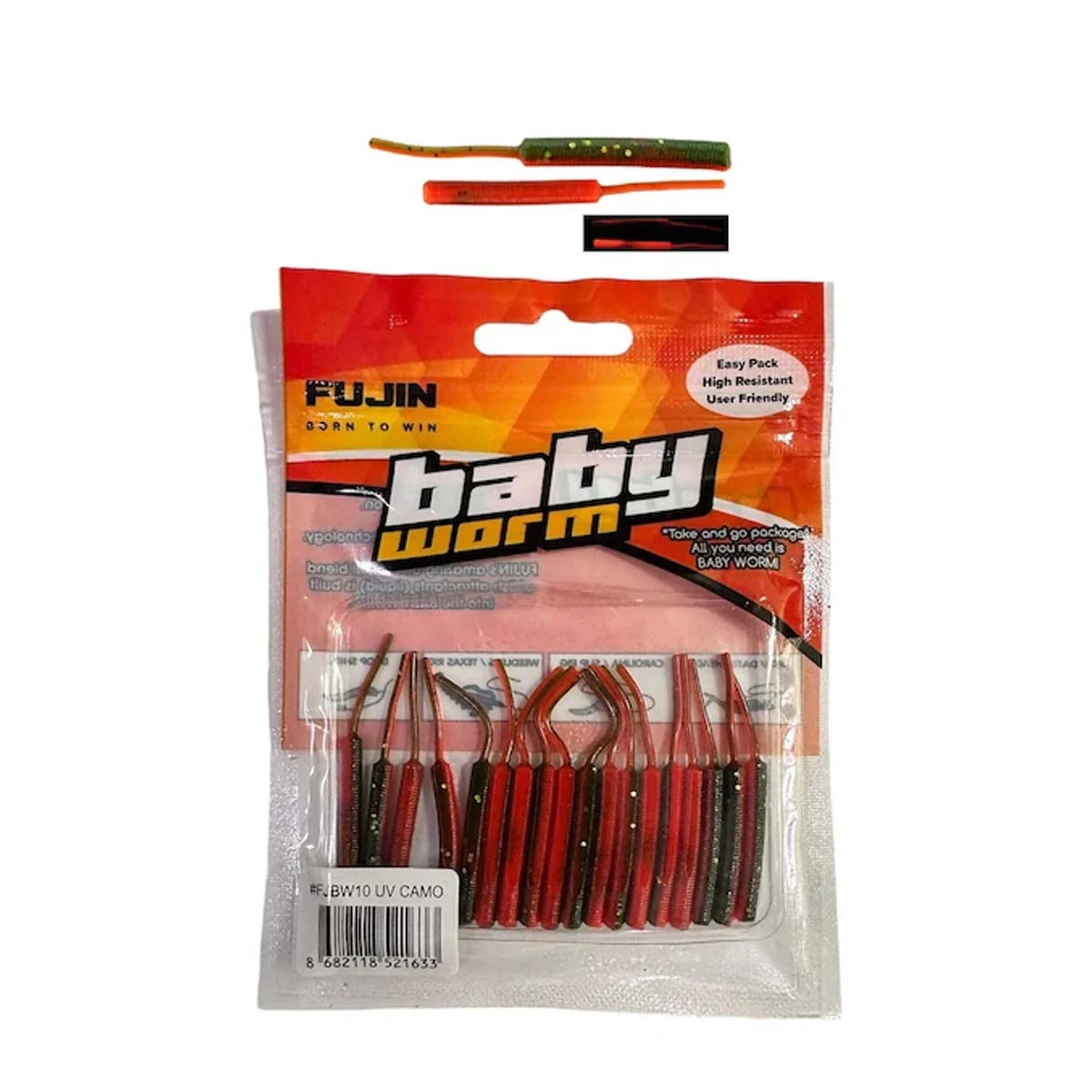 Fujin Baby Worm 5.2 cm Floating LRF Silikonu - UVCamo