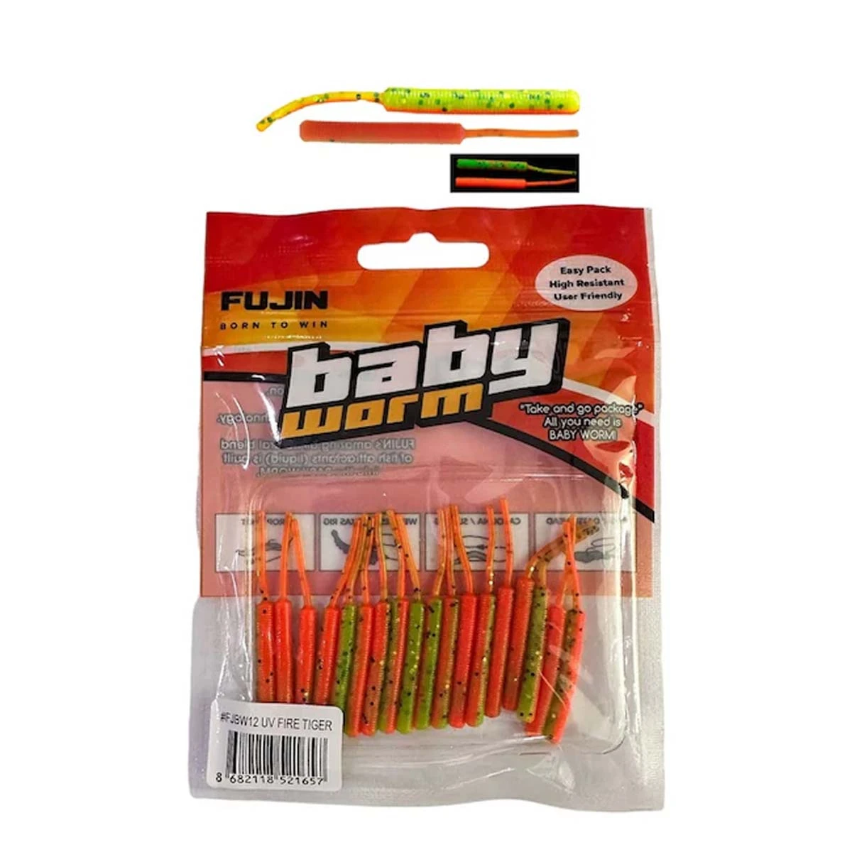 Fujin Baby Worm 5.2 cm Floating LRF Silikonu - UVFireTiger