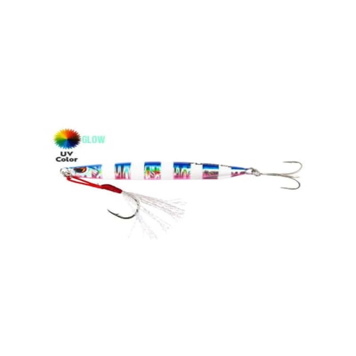 Fujin Metal Cast 60gr Shore Jig Metal Yem - MT12 Blue Pink Zebra Glow
