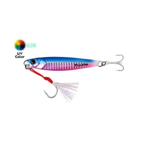 Fujin Jig-X 20gr Light Jigging Jig Yem - MT24 Blue Pink Tail Glow