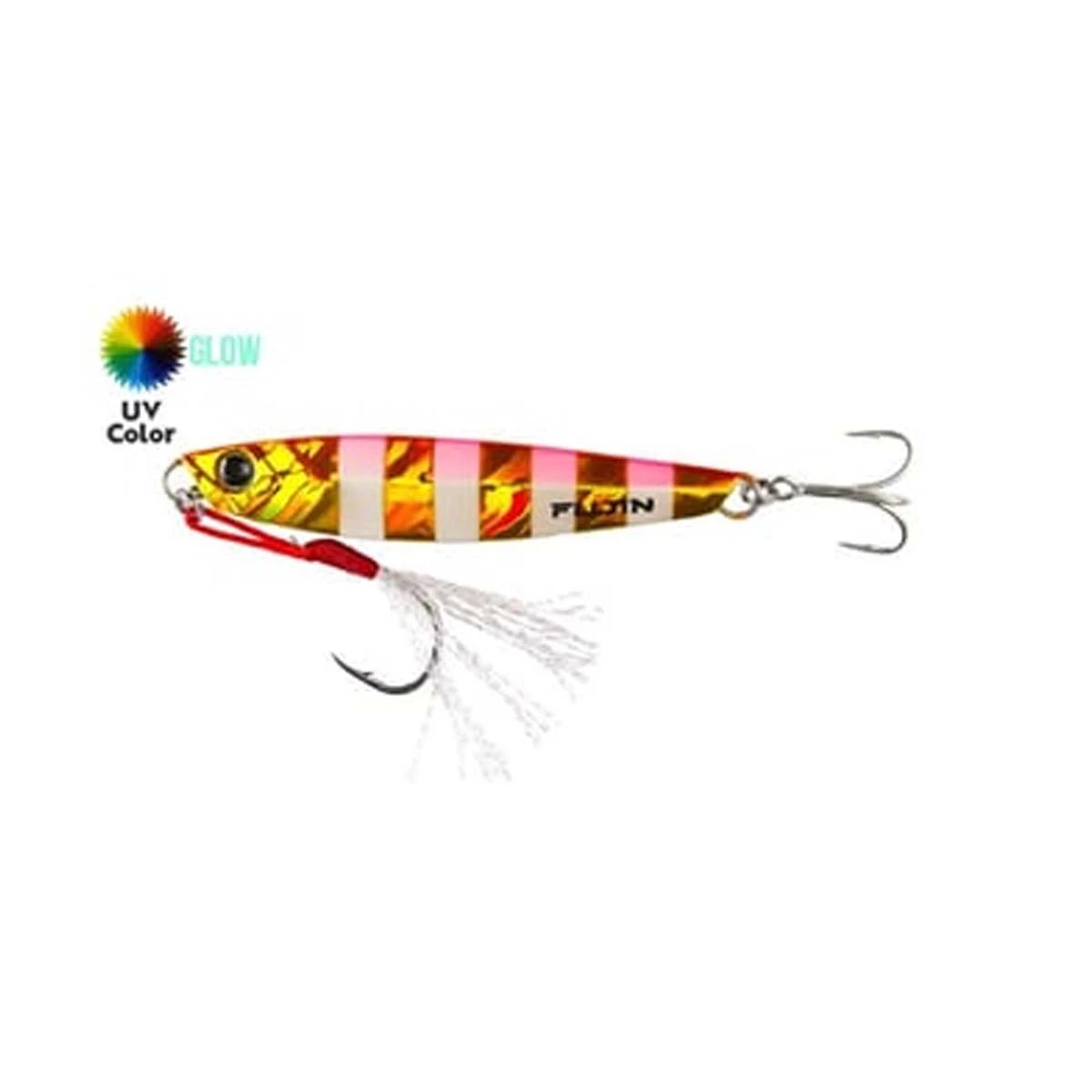 Fujin Jig-X 30gr Light Jigging jig Yem - MT20 Gold Pink Zebra Glow
