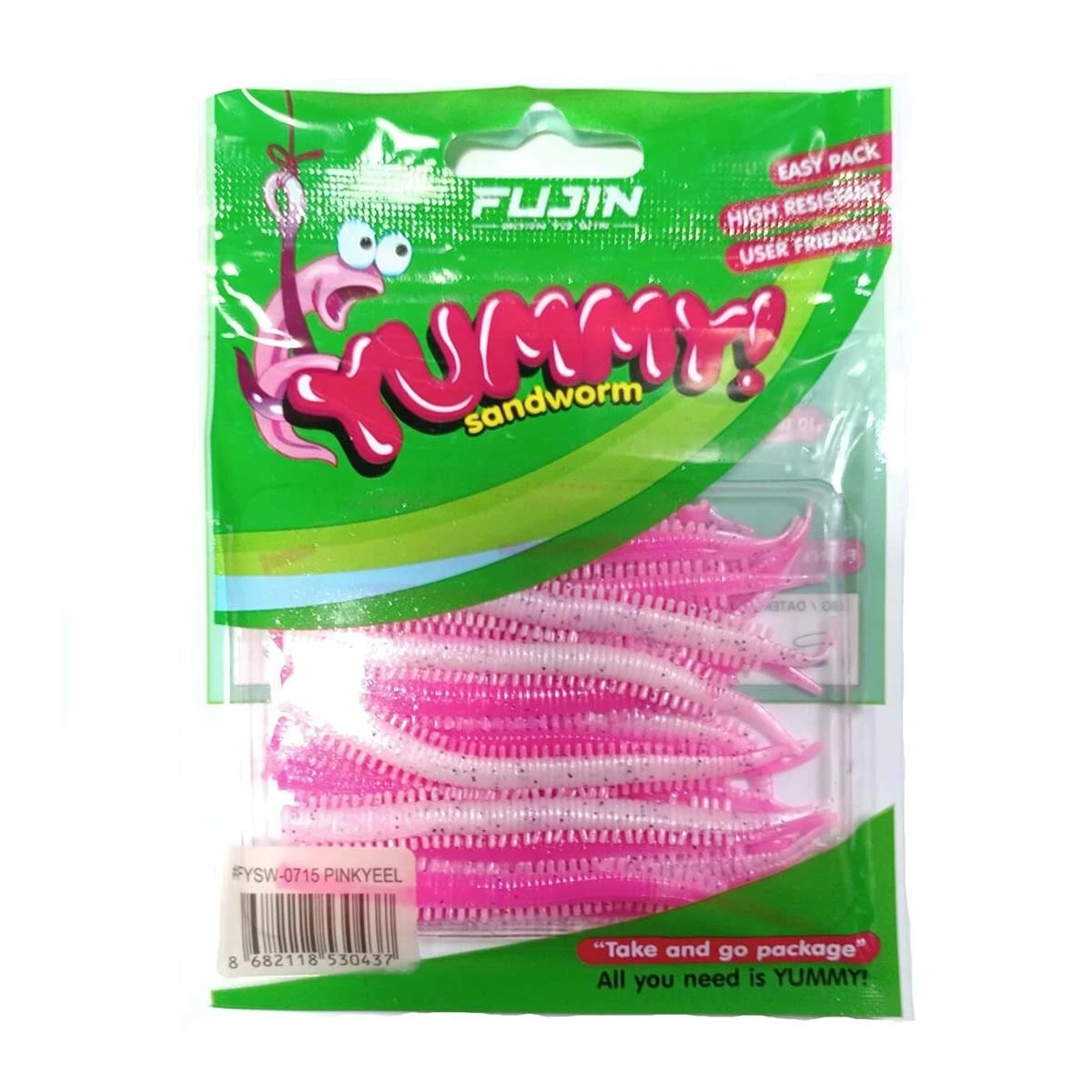 FUJIN Yummy Sandworm 7cm LRF Silikonu - Pinkyeel