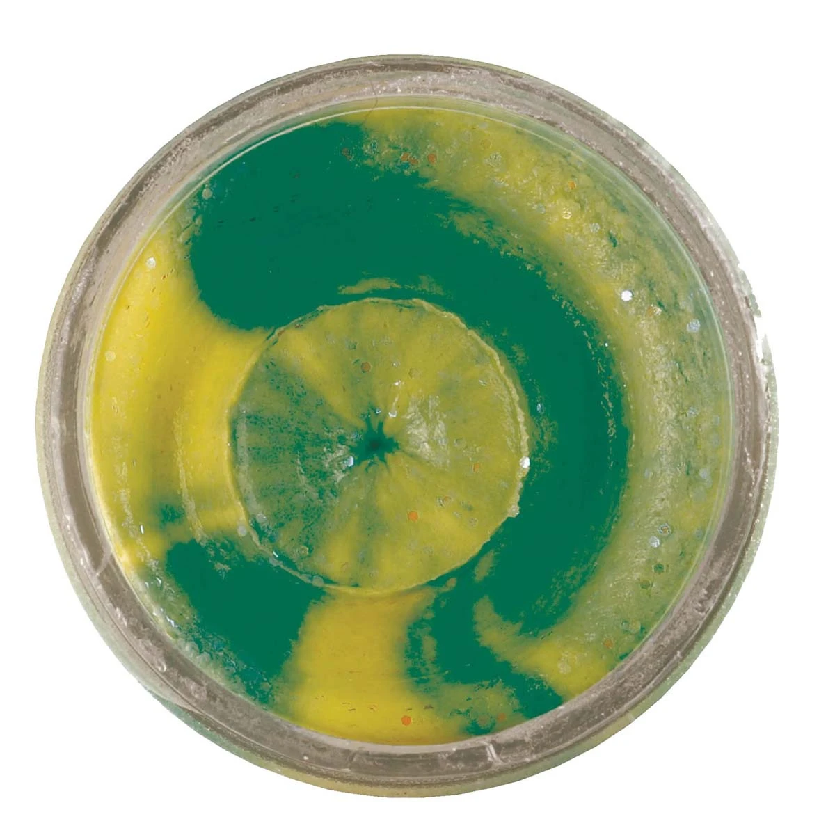 Berkley Powerbait Extra Scent Glitter Sahte Yemi FLUO GREEN YELLOW 50 GR