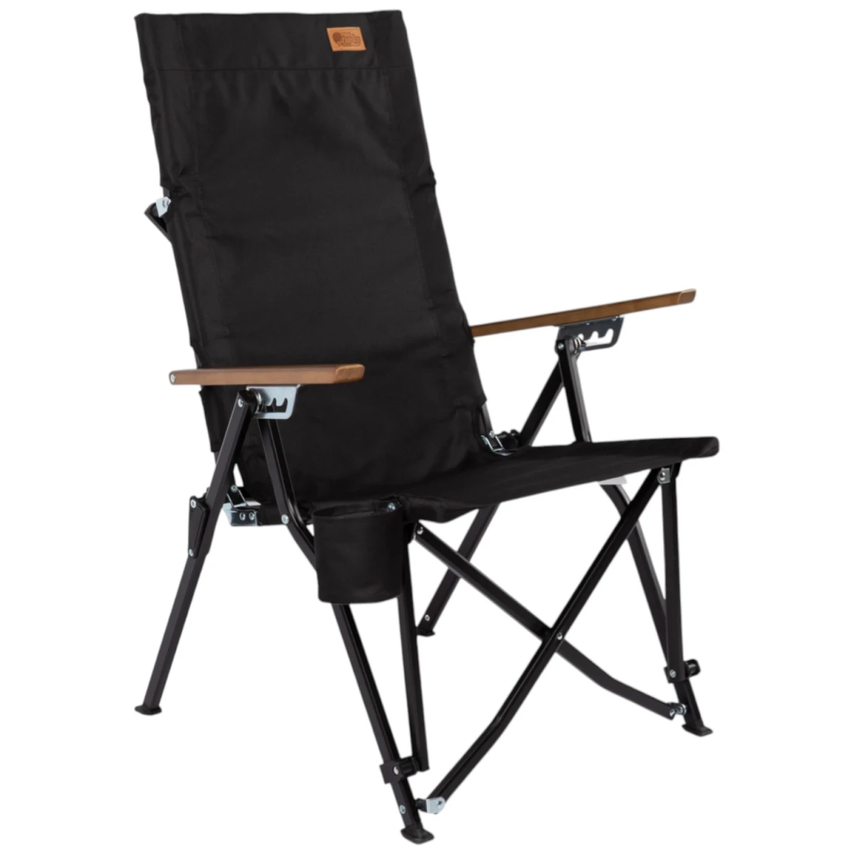 FUNKY CHAIRS Royal 4 Kademeli Katlanabilir Alüminyum Kamp Sandalyesi - Siyah