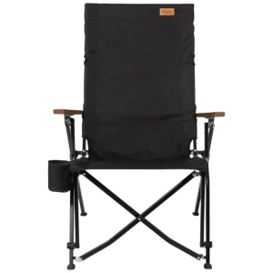 FUNKY CHAIRS Royal 4 Kademeli Katlanabilir Alüminyum Kamp Sandalyesi - Siyah