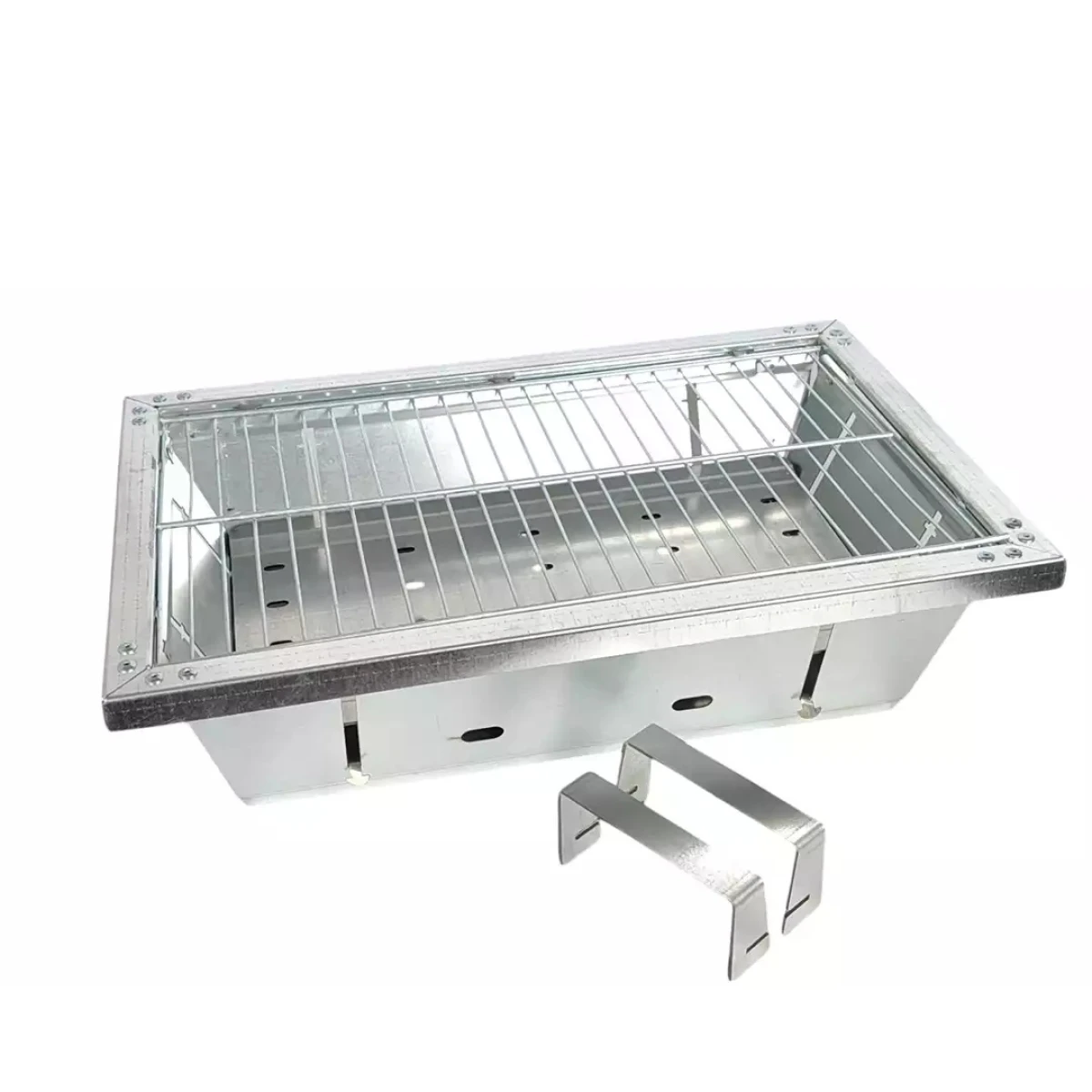 Orta Boy Galvaniz Katlanabilir Portatif Mangal 25x40cm
