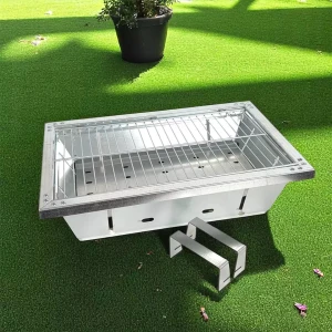Orta Boy Galvaniz Katlanabilir Portatif Mangal 25x40cm