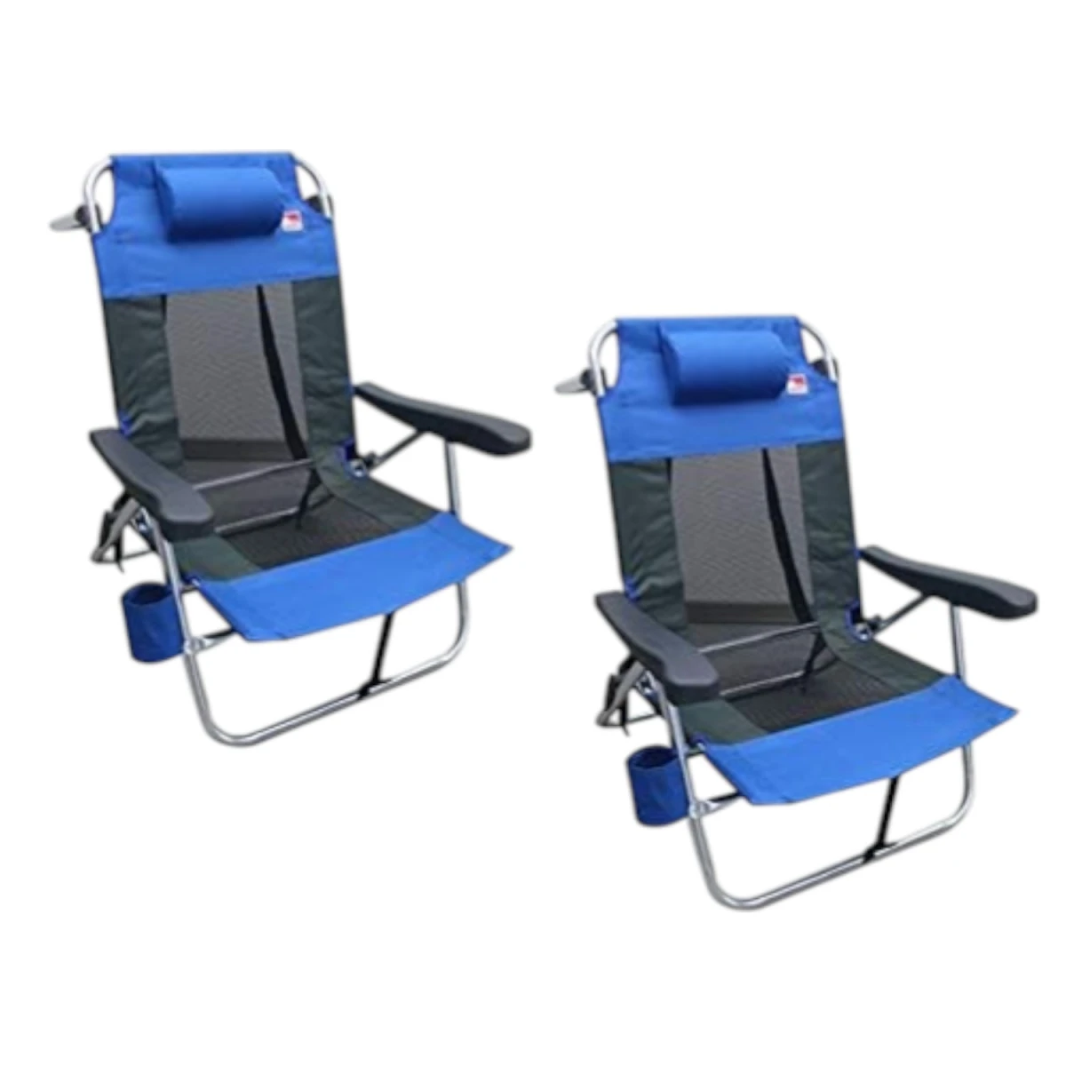 FUNKY CHAIRS Beach Star Light Plaj Şezlong Sandalye- Blue 2 ADET