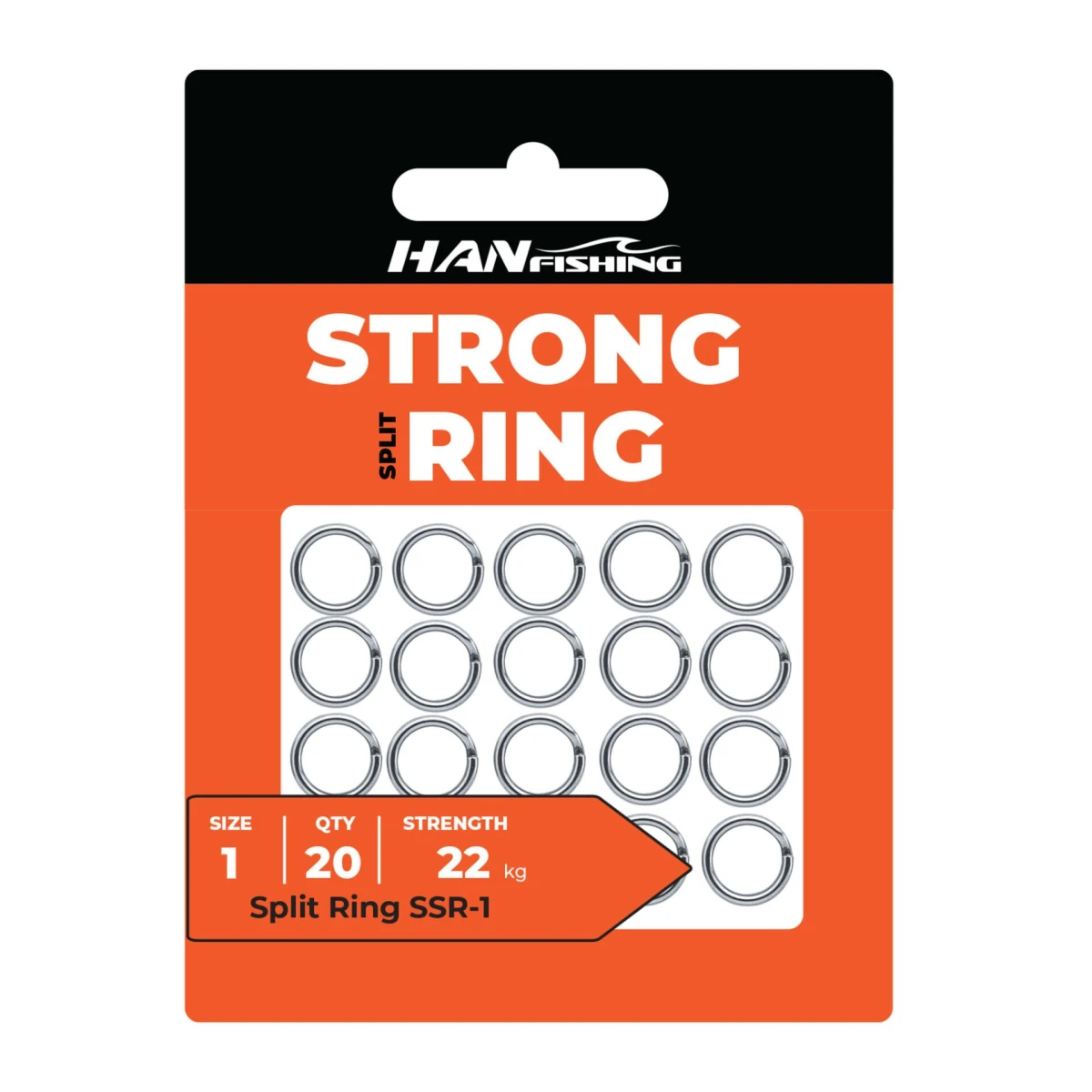 HANFISH Strong Split Ring NO-2 20 ADET