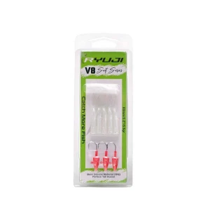 Ryuji V8 8cm 5.5gr Silikon Yem - TRANS RED HEAD