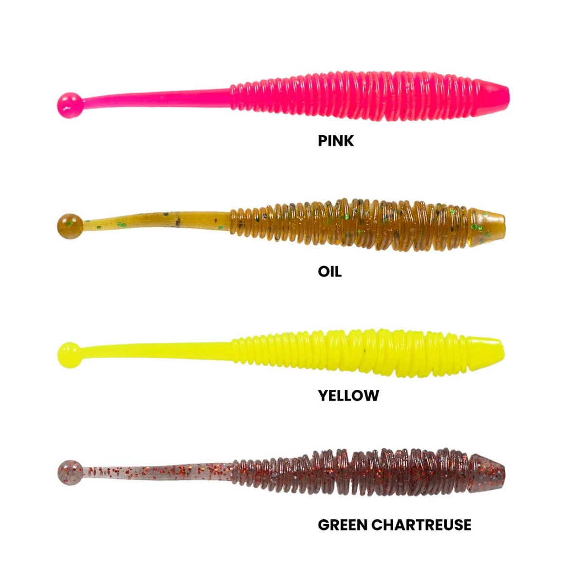 RYUJI SPANKY WORM 7.6CM - YELLOW