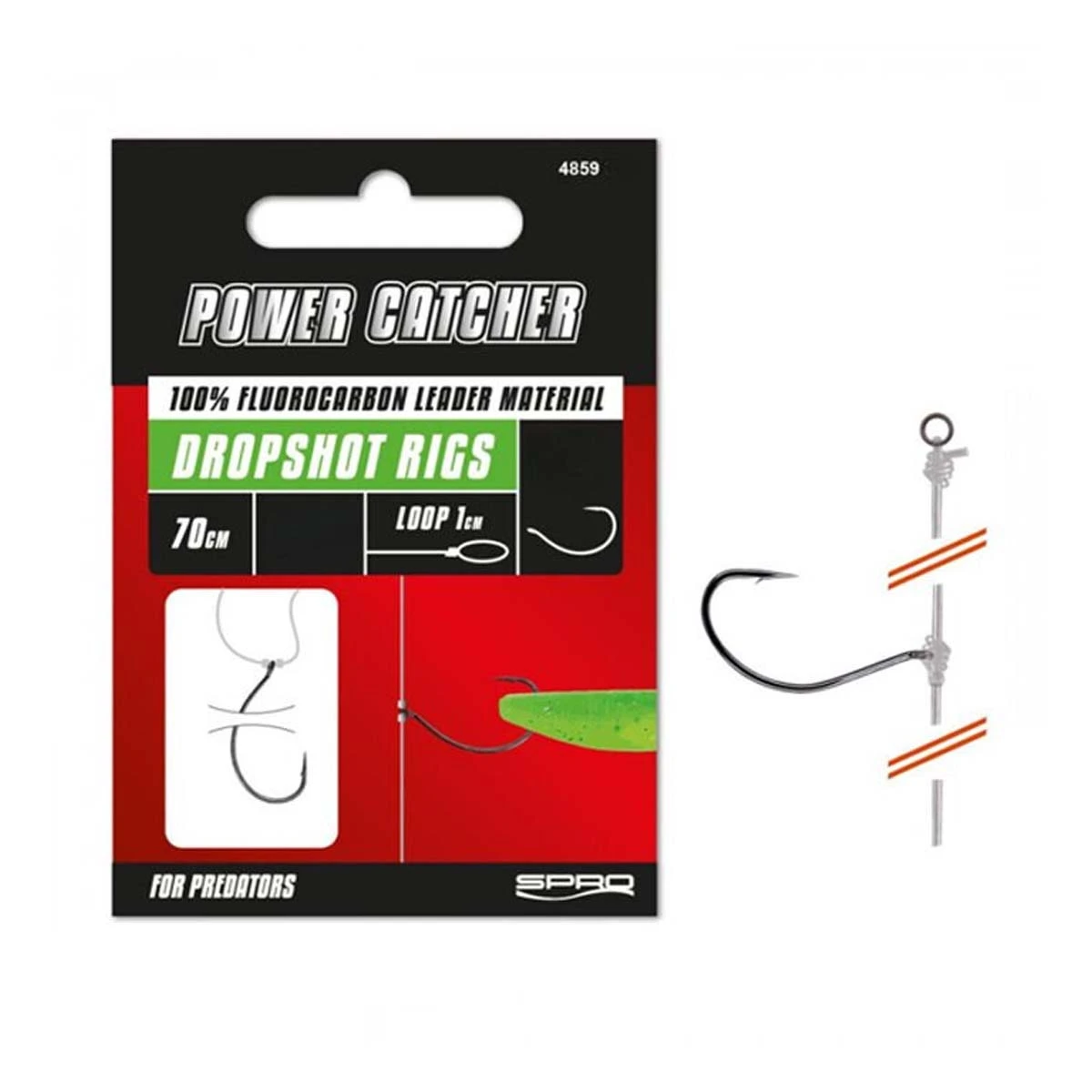 SPRO PC Dropshot 70cm 0,30mm #02 Rig Takımı