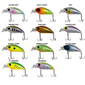 RYUJI SMALL MINNOW 4.5CM 5.2GR - BLACK HEAD