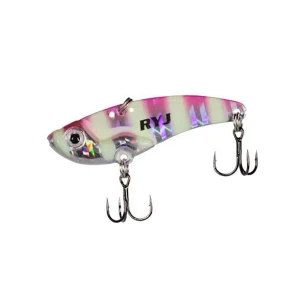 Ryuji Mirror Vib 9gr / 4.5cm Jig Yem - PINK ZEBRA GLOW
