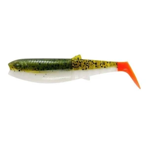 Savage Gear Cannibal Shad 10cm 9gr Suni Yem - Olive Hot Orange