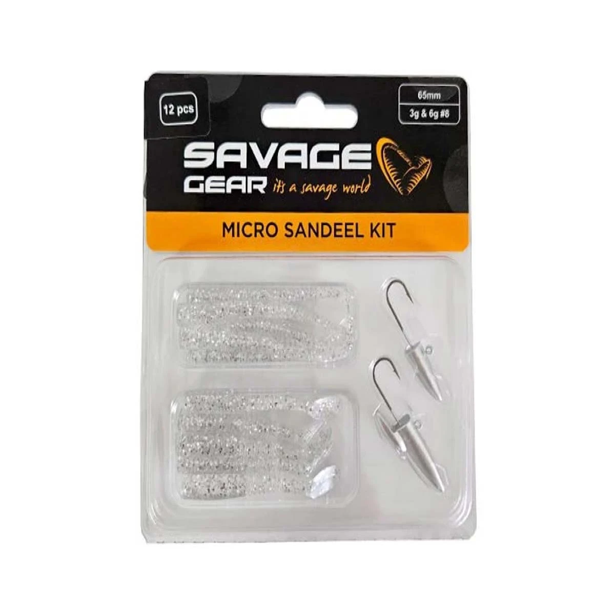 Savage gear Lrf Micro Sandeel Kit 12 Adet(1+1.5+5) Sahte Balık - Silver