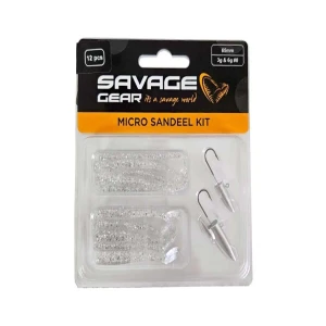 Savage gear Lrf Micro Sandeel Kit 12 Adet(1+1.5+5) Sahte Balık - Silver