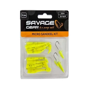 Savage gear Lrf Micro Sandeel Kit 12 Adet(1+1.5+5) Sahte Balık - Yellow