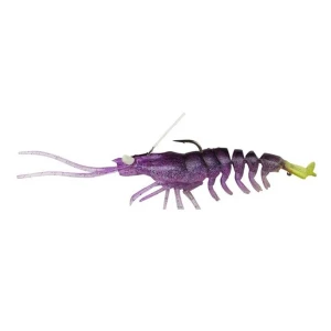 Savage Gear 3D Shrimp Weedless 9 cm 7 gr Suni Yem - Plum Chartreuse