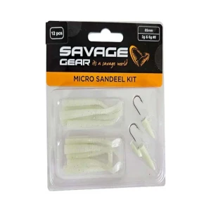 Savage gear Lrf Micro Sandeel Kit 12 Adet(1+1.5+5) Sahte Balık - Glow