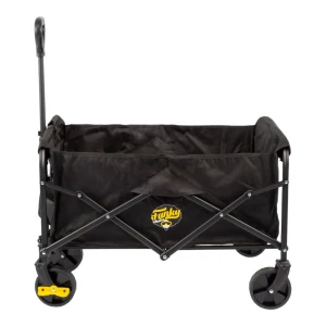 FUNKY CHAIRS 65 Litre Fren Sistemli, Rulmanlı, L Boy Katlanır Vagon Plaj Taşıma ve Kamp Arabası - Siyah