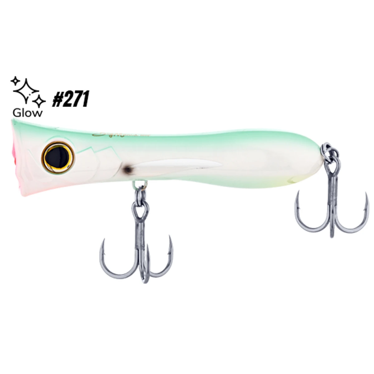 Fujin Big Mama 12cm 31gr Maket Balık - 271 White Lumo Glow