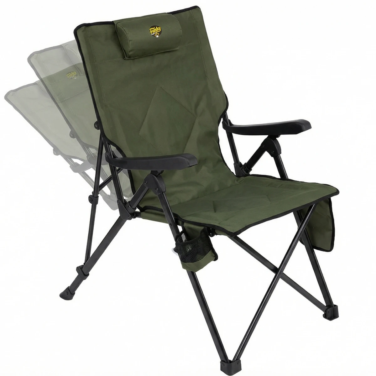 FUNKY CHAIRS Comfort 3 Kademeli Katlanabilir Kamp Sandalyesi - Haki