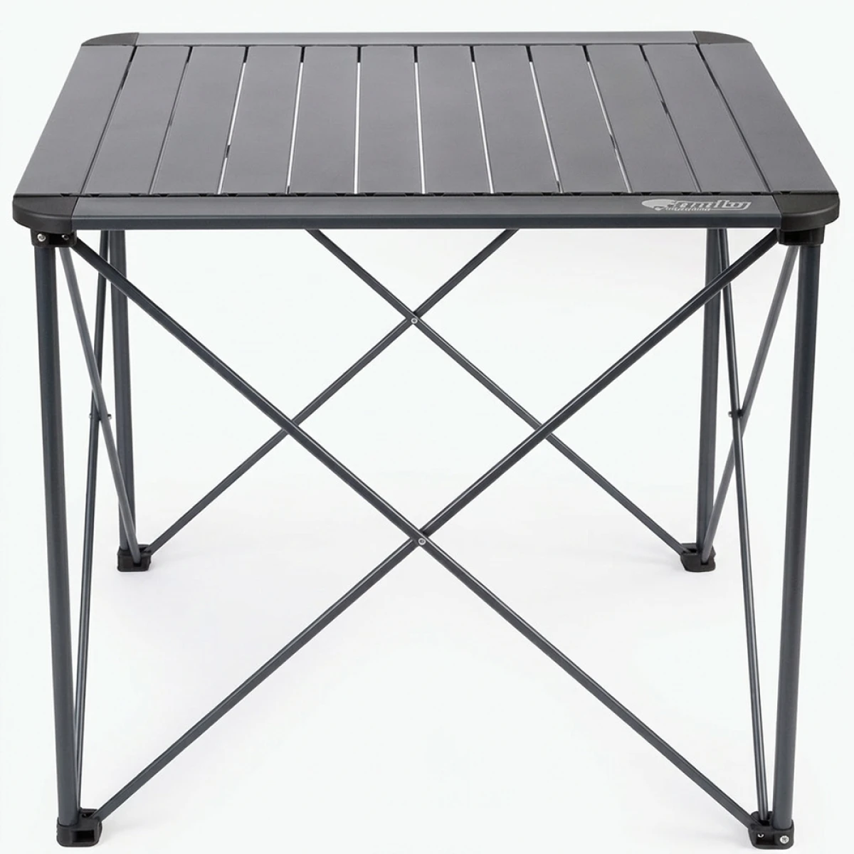 FUNKY CHAIRS Titanium Katlanabilir Çantalı Alüminyum Kamp ve Piknik Masası 68*68*58 - Füme