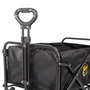 FUNKY CHAIRS 60 Litre Fren Sistemli, Rulmanlı, L Boy Katlanır Vagon Plaj Taşıma ve Kamp Arabası - Siyah