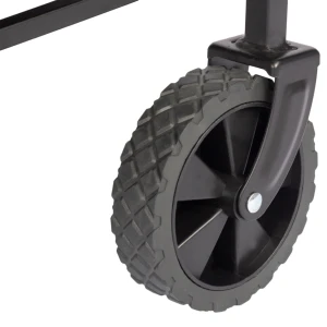 FUNKY CHAIRS 60 Litre Fren Sistemli, Rulmanlı, L Boy Katlanır Vagon Plaj Taşıma ve Kamp Arabası - Siyah